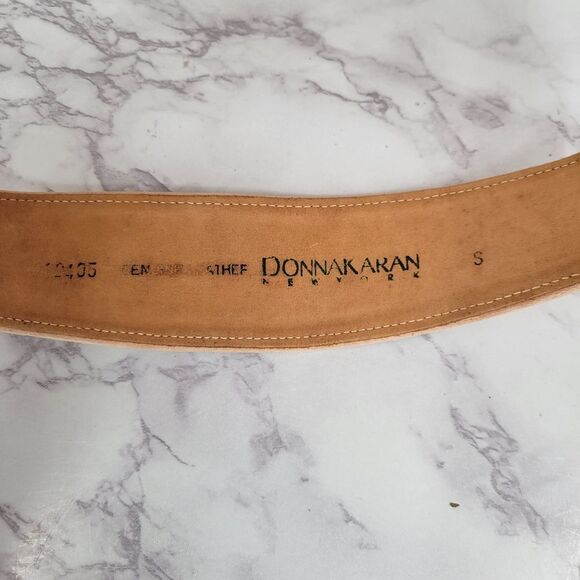 Donna Karan Vintage Oversized Tan Suede Waist Belt Asymetrical - Picture 5 of 13